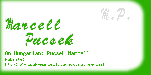 marcell pucsek business card